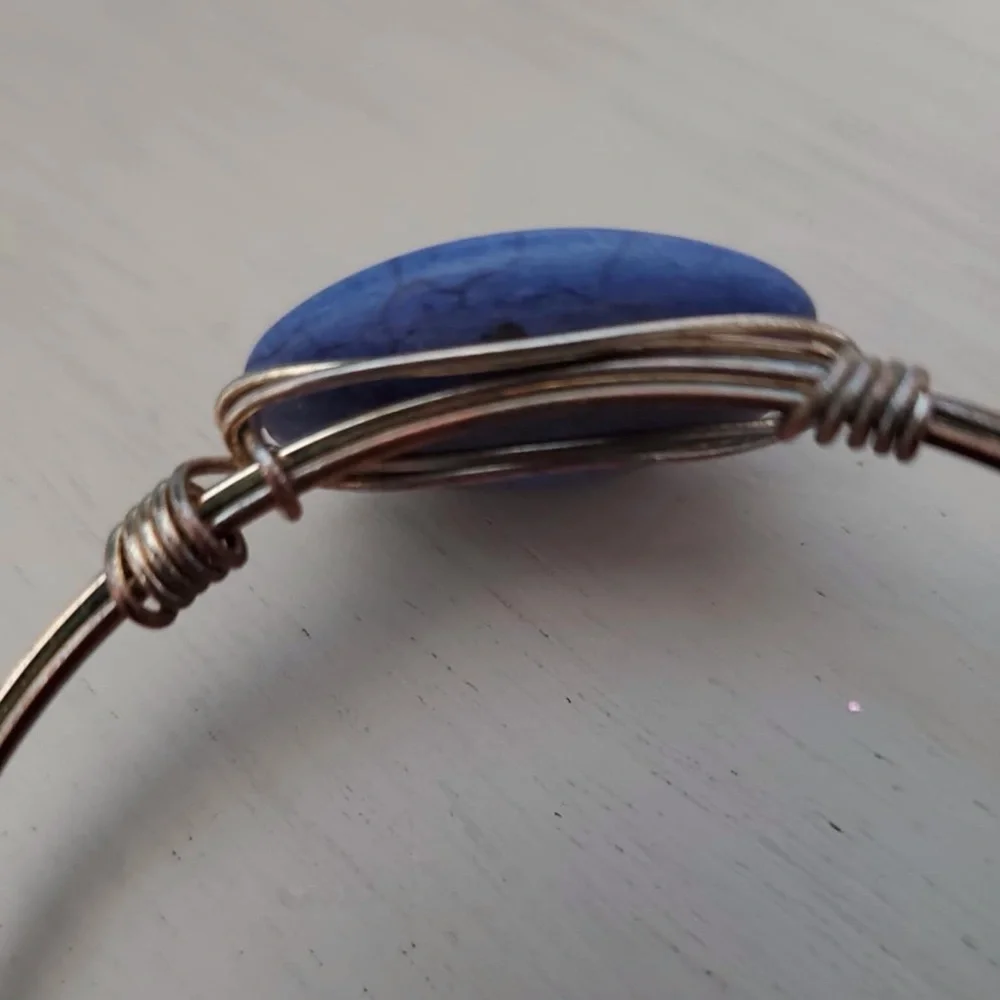 Bourbon and Bowties Stone Bangle Purple